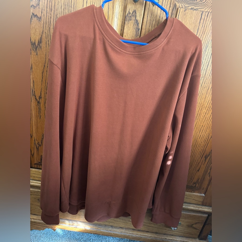 Rust Long Sleeve Women's Top